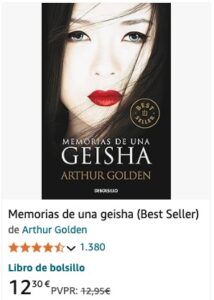 memorias de una geisha libro